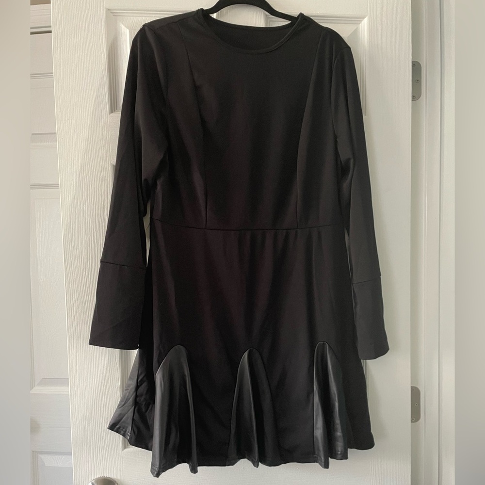 Elegant Black Flared Dress